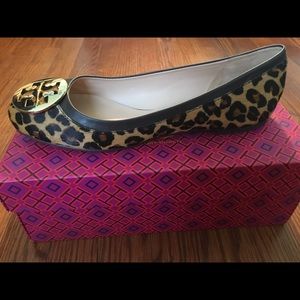 Tory Burch Reva Leopard Flat